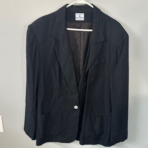 Women's Black Blazer low cut